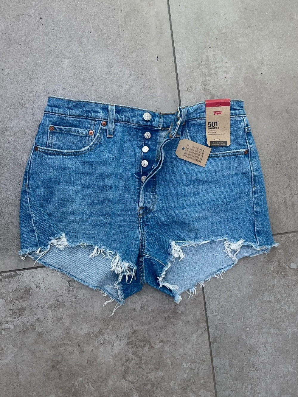 New Levi's 501 High Rise Button Fly Shorts Size 32